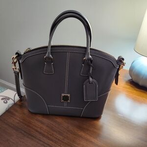 Gunmetal Grey leather Dooney & Bourke
